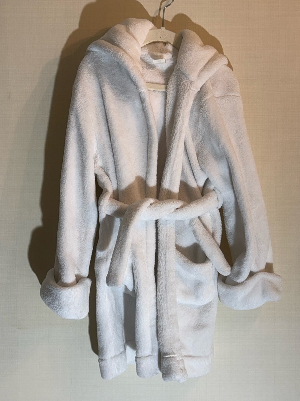 Kids GAP Plush Hooded Bathrobe - White